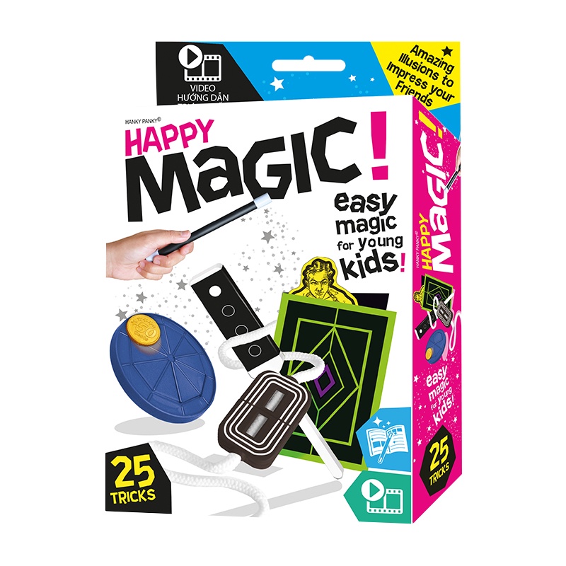 Đồ Chơi Hanky Panky Bộ Happy Magic 25 Trò Ảo Thuật Đồng Tiền Ma Thuật HP1945