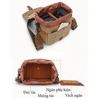 Túi đựng máy ảnh vải canvas K67