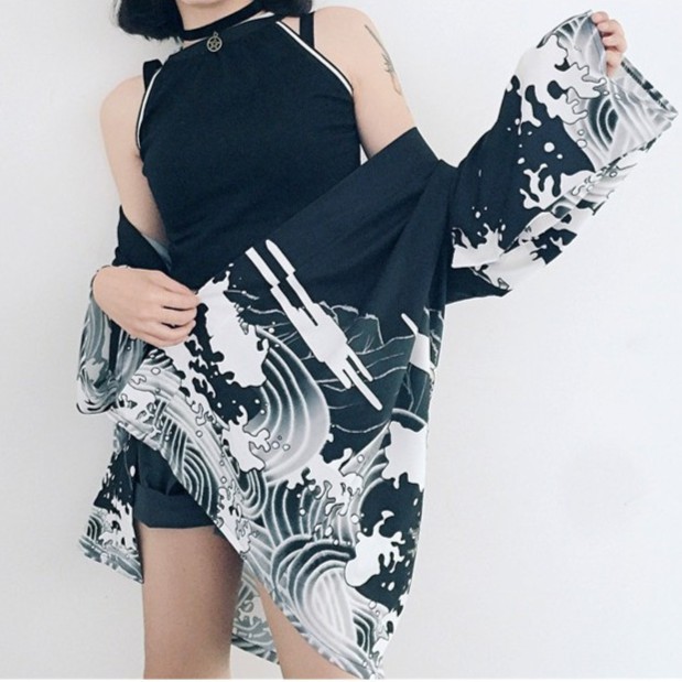 Áo nữ ulzzang hình rồng ngầu ngất ngây