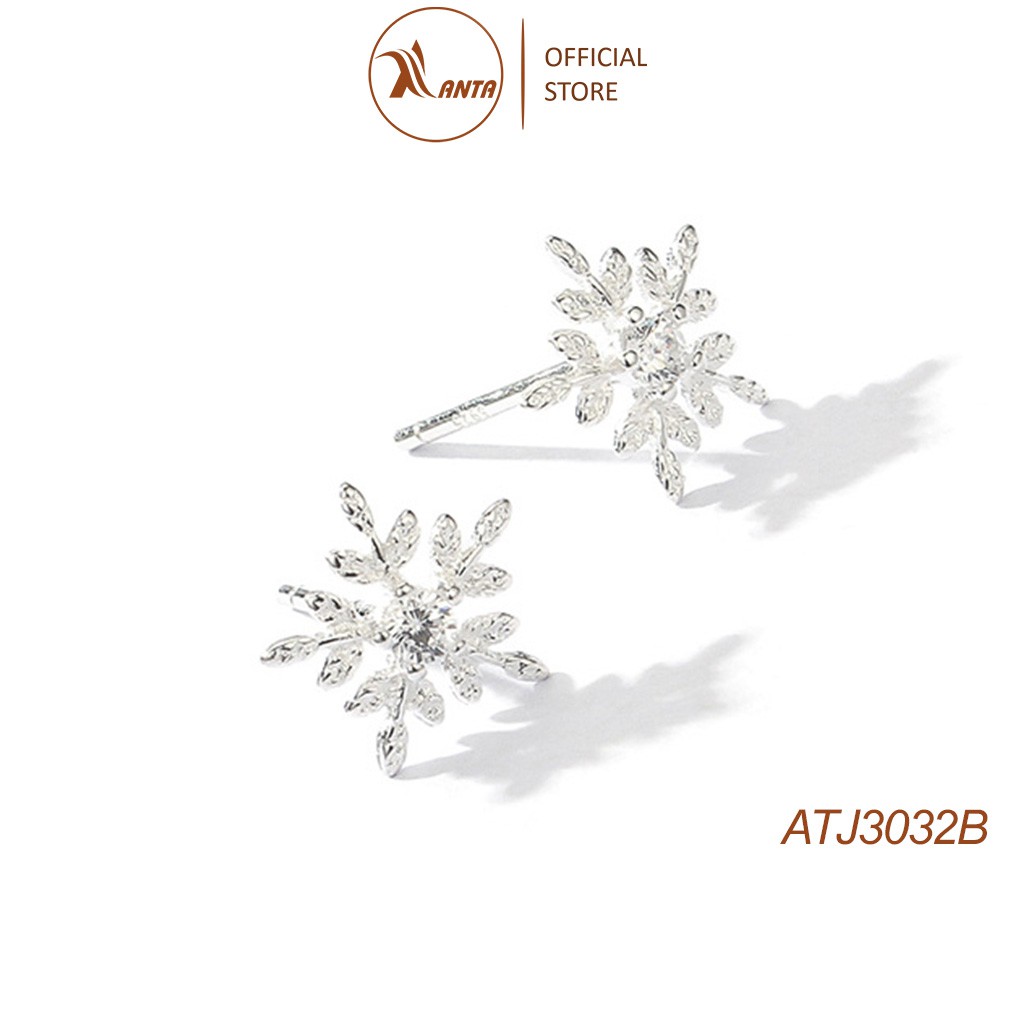 Bộ trang sức bạc Hình hoa tuyết trắng thời trang sành điệu dành cho các nàng xinh đẹp ANTA Jewelry -ATJ3032B
