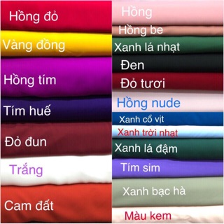 Vải áo dài màu trơn