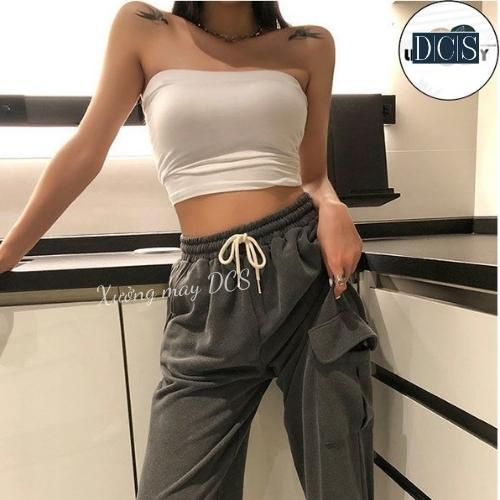 Áo quây ngực Xưởng May DCS không đệm thun trơn dáng croptop ôm màu trơn không dây | WebRaoVat - webraovat.net.vn