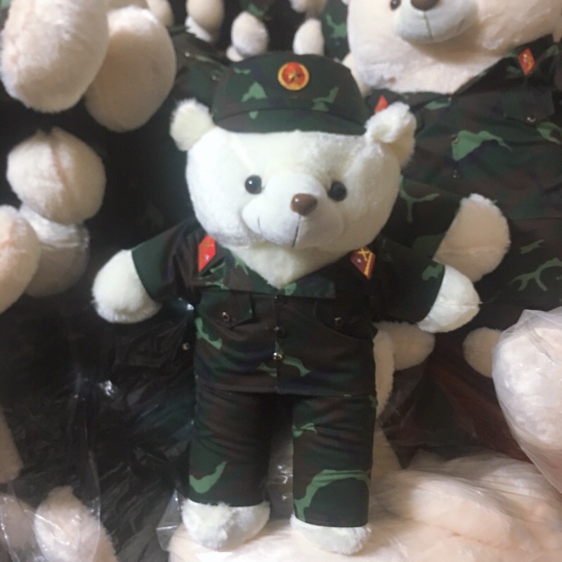 Gấu bông rằn ri k20