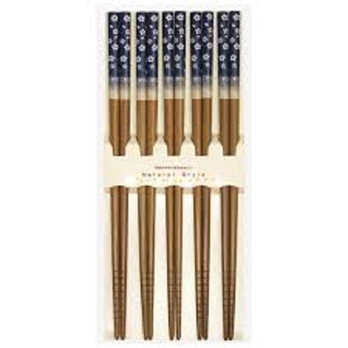 Set 5 đôi đũa hoa xanh (Made in Japan)