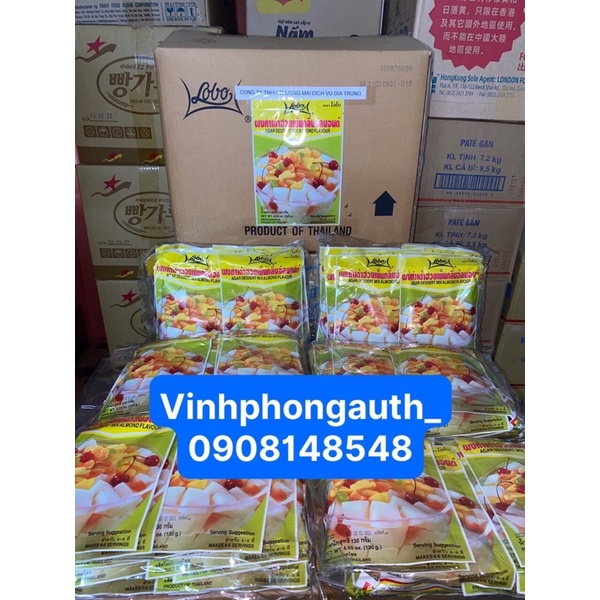 Bột rau câu hạnh nhân LoBo 130g