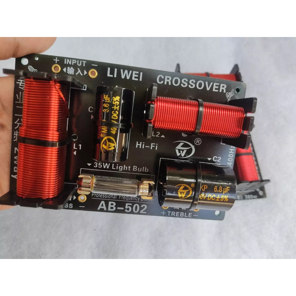 MẠCH PHẦN TẦN 2 WAY DÀNH CHO LOA FULL 1 BASS 1 KÈN-MẠCH NHẬP KHẨU AB502 GIÁ 1 CÁI