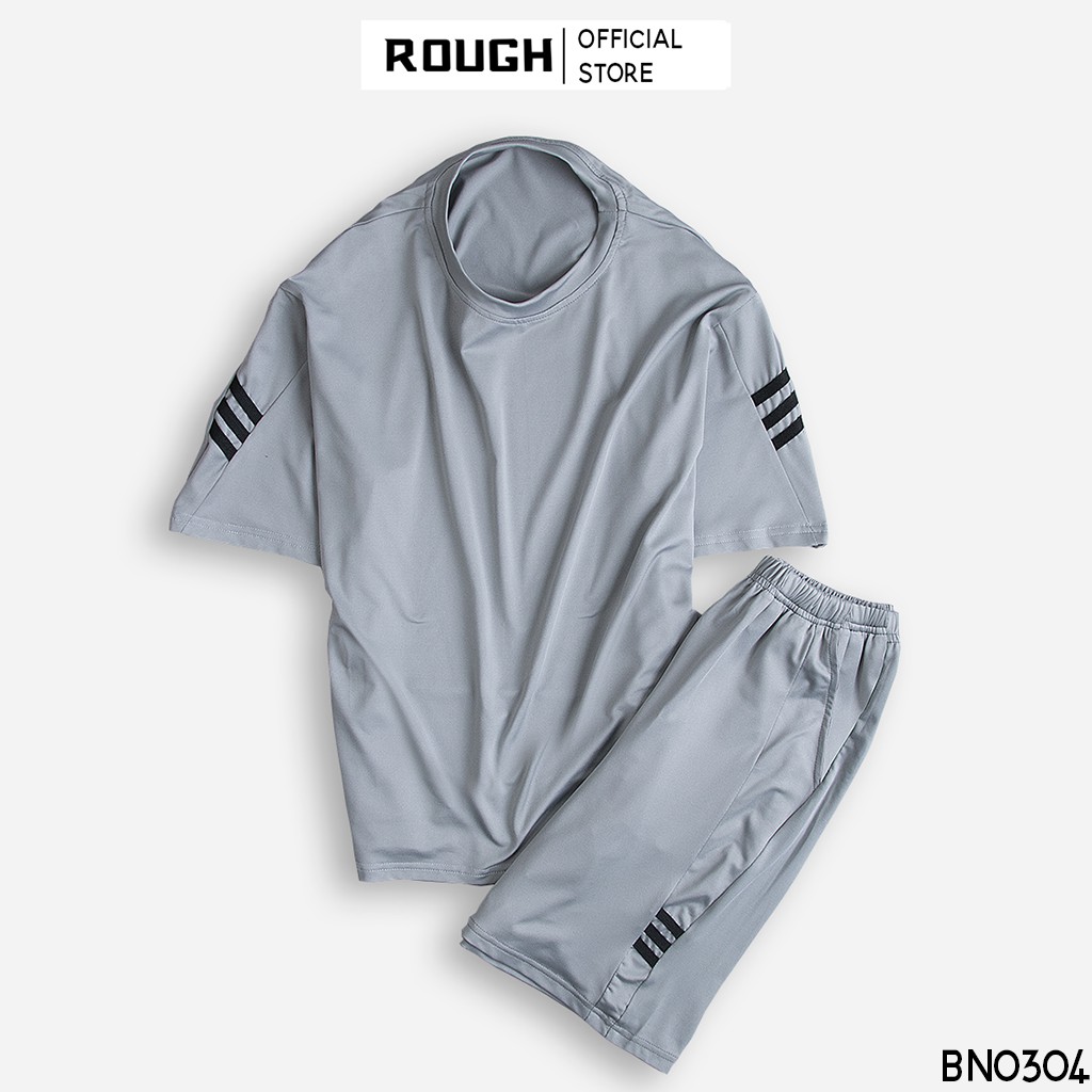 Bộ Thể Thao Nam Cộc Tay ROUGH CoolFit Chất Thun Tencel Cao Cấp