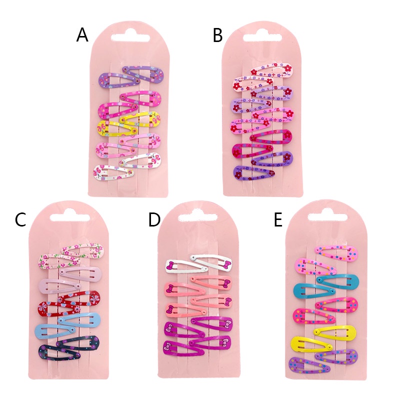 Set 10 kẹp tóc hình hoa xinh xắn cho bé gái