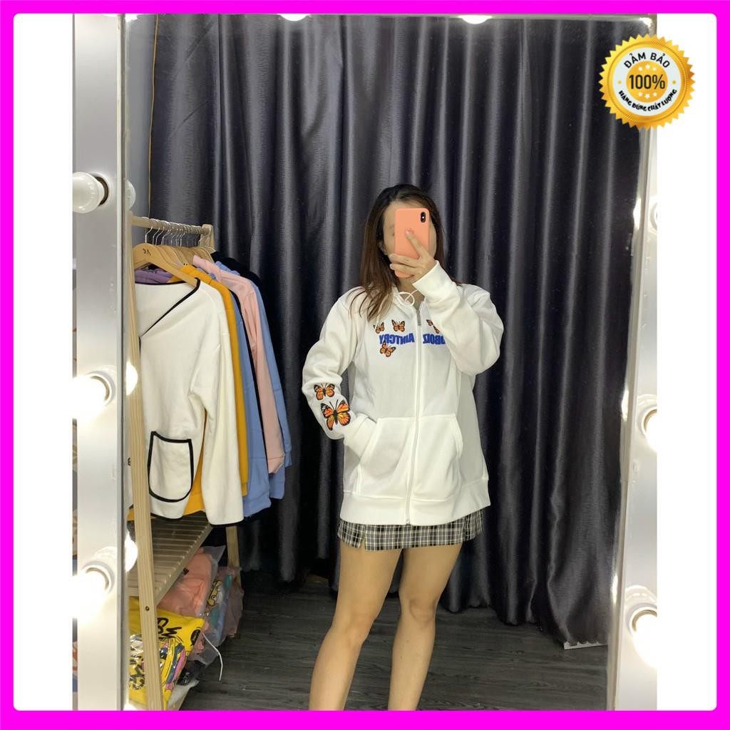 [Ảnh Thật] Áo Khoác Nữ Hình Đàn Bướm Thun Nỉ Ngoại Freesize 65kg AK98 [ ÁO KHOÁC NỮ ] | BigBuy360 - bigbuy360.vn