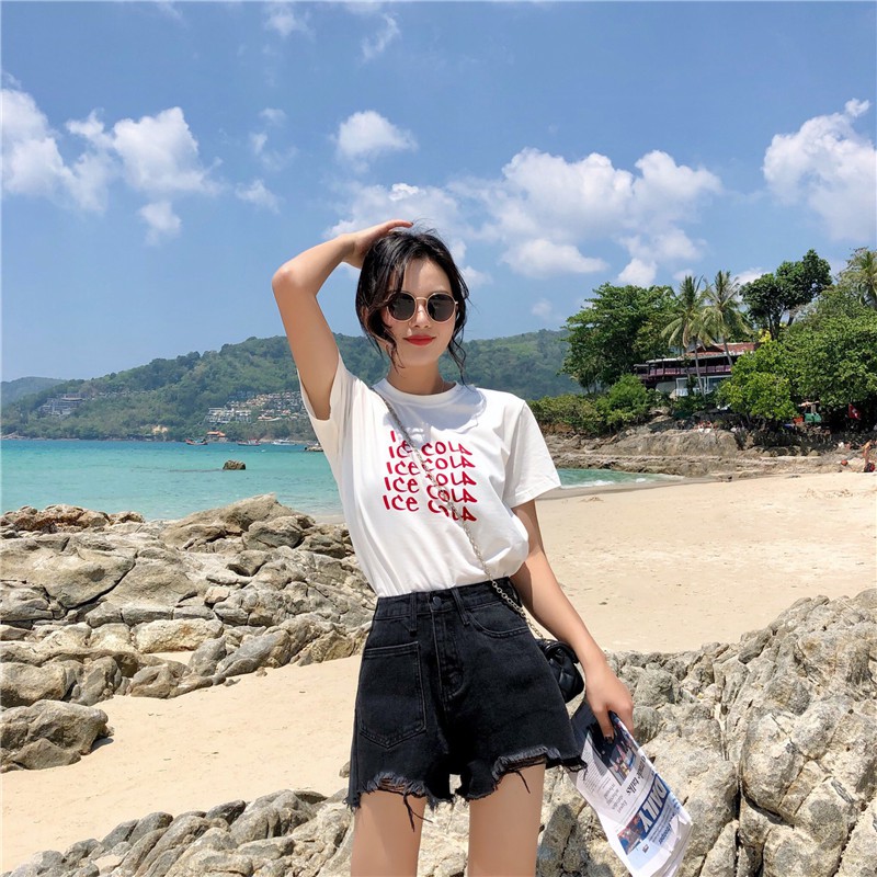 LEEVA - Quần short nữ lưng cao phối túi S020