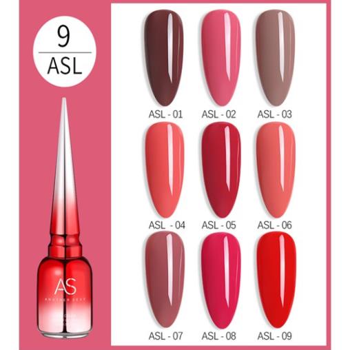 Sơn Gel AS vỏ đỏ Mã ASL ( Cam Kết Chính Hãng - làm khô sơn gel bằng máy hơ uvled )