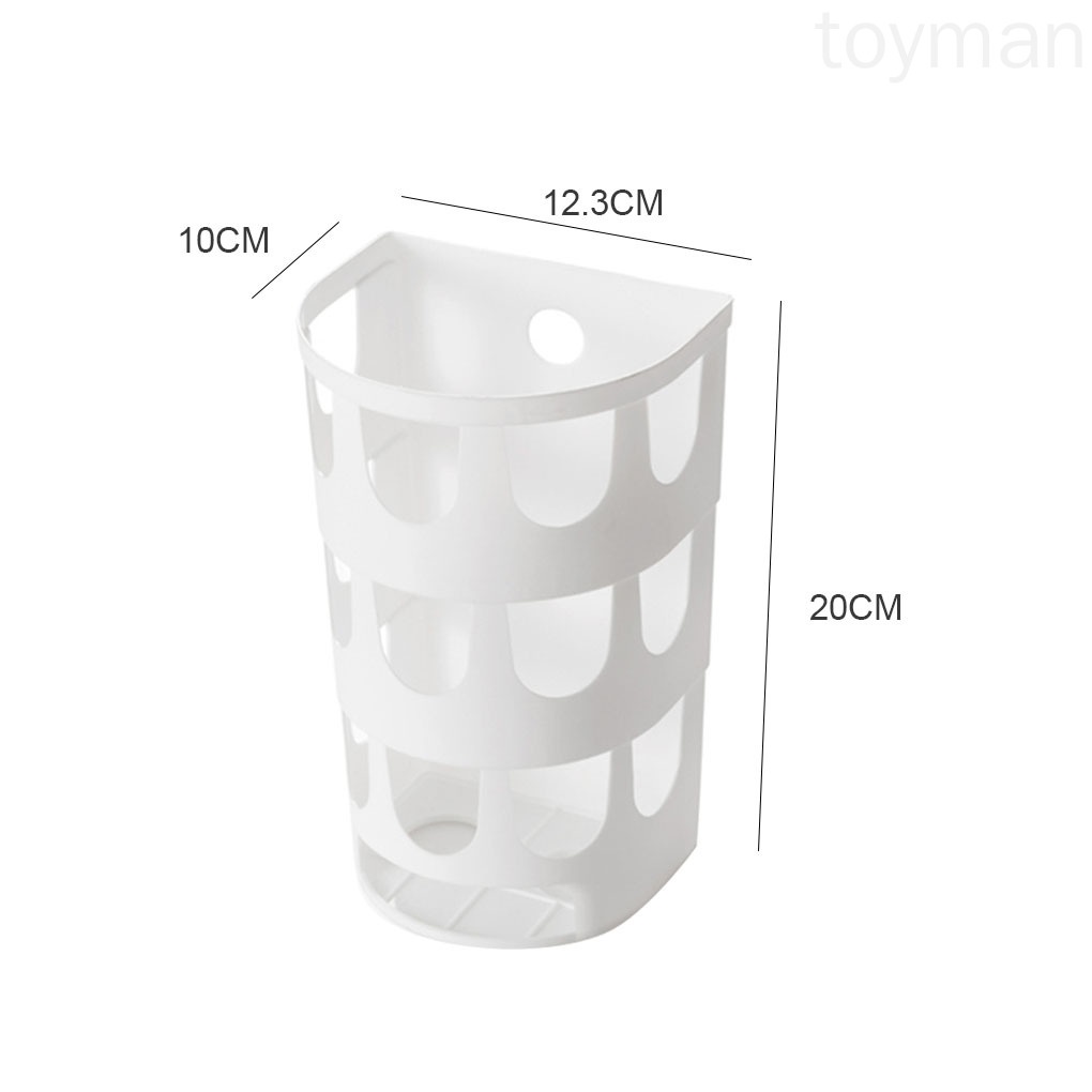 Giá Đỡ Túi Rác Gắn Tường Bằng Nhựa Đa Năng Tiện Dụng Cho Nhà Bếp