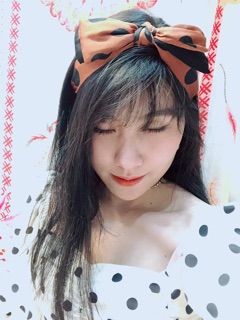 Cài tóc nơ chấm bi - Băng đô tóc nó chấm bi
