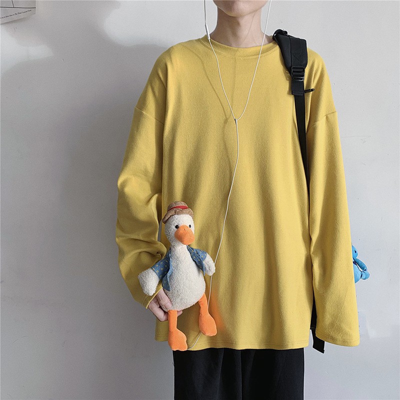 Áo phông trơn tay dài fom rộng M - 2XL( 40 đến 110kg) TM2 | BigBuy360 - bigbuy360.vn