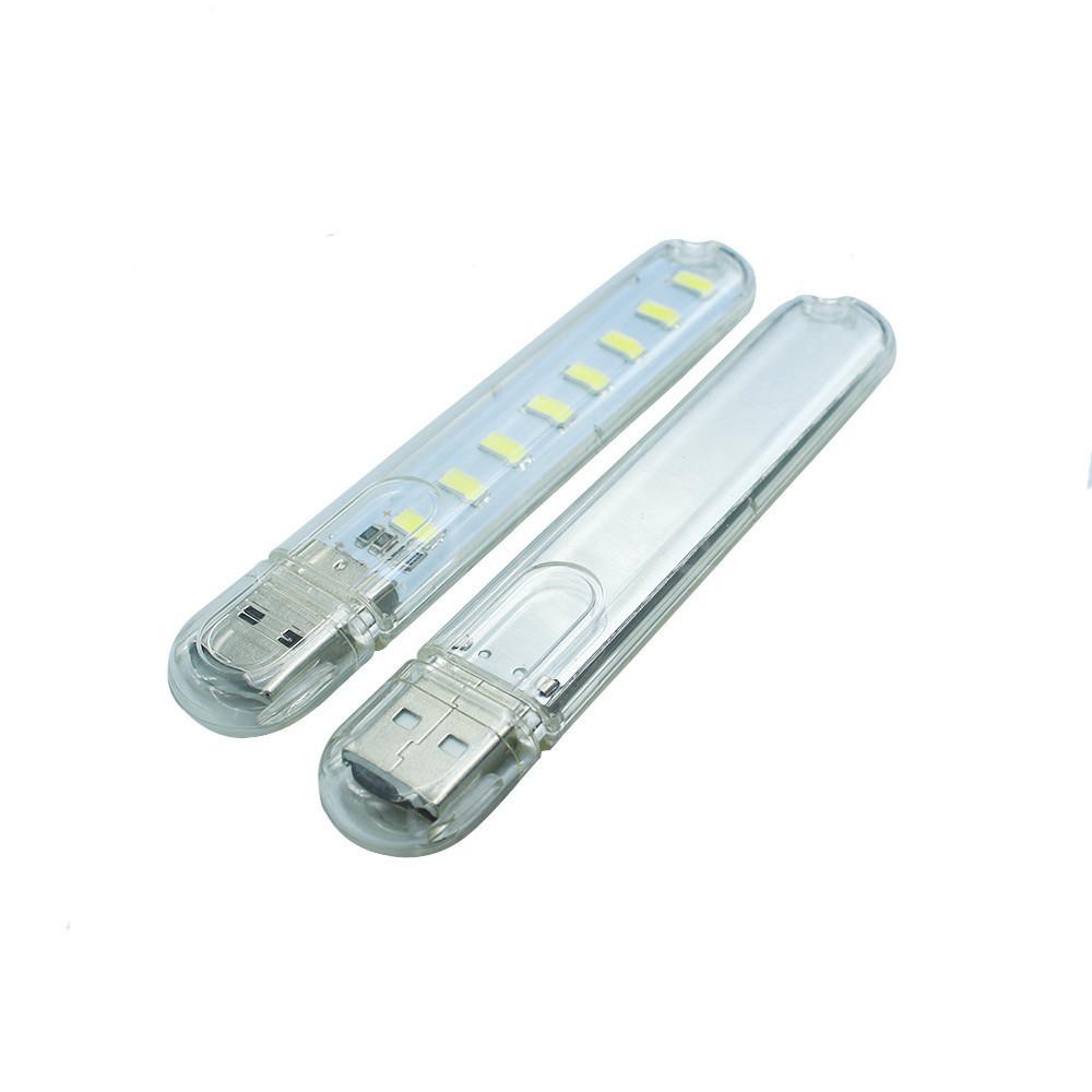 ĐÈN LED USB TRONG SUỐT 8 BÓNG SIÊU SÁNG