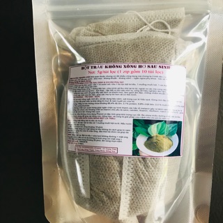Bột trầu không xông hơ sau sinh handmade, dạng túi lọc.