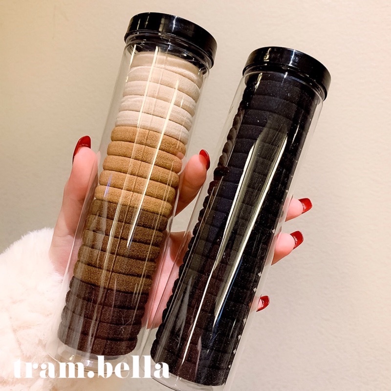 thun cột tóc vải kiểu hàn hộp 20 cái