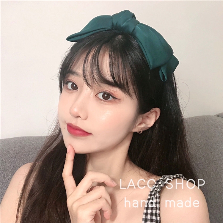 băng đô Cài tóc đính nơ bướm phong cách Hàn Quốc đơn giản dễ thương phụ kiện tóc