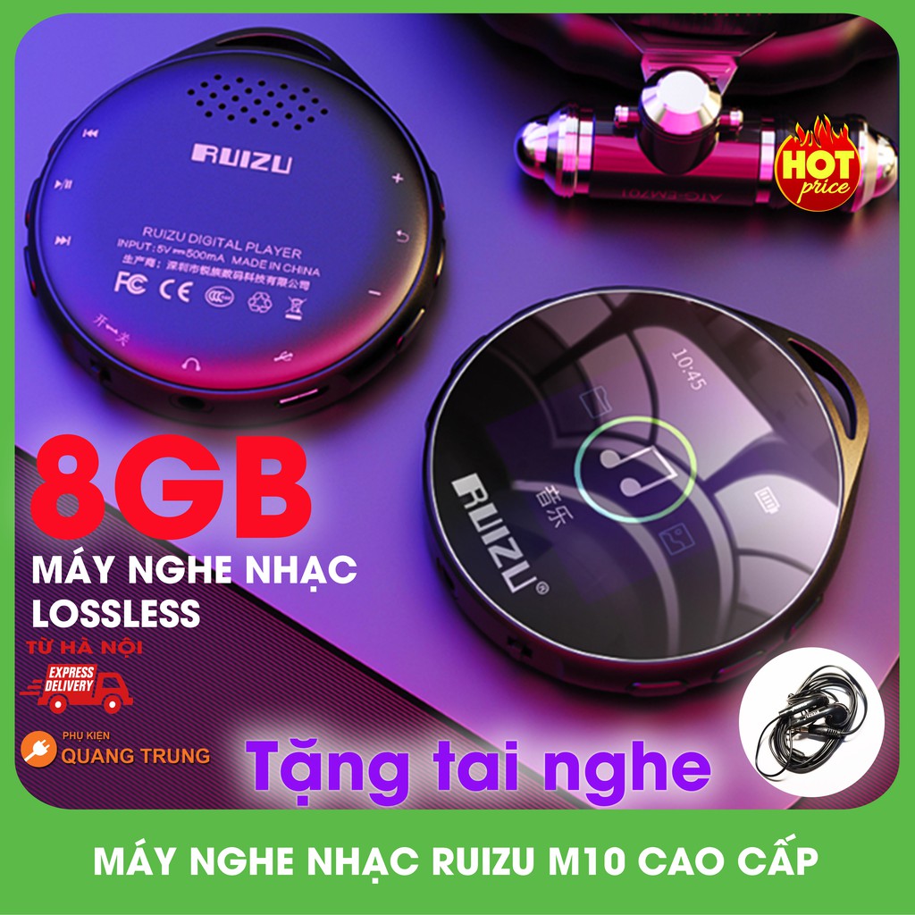 [Mã 155ELSALE giảm 7% đơn 300K] Máy nghe nhạc Ruizu M10,chất lượng cao,bluetooth,lossless