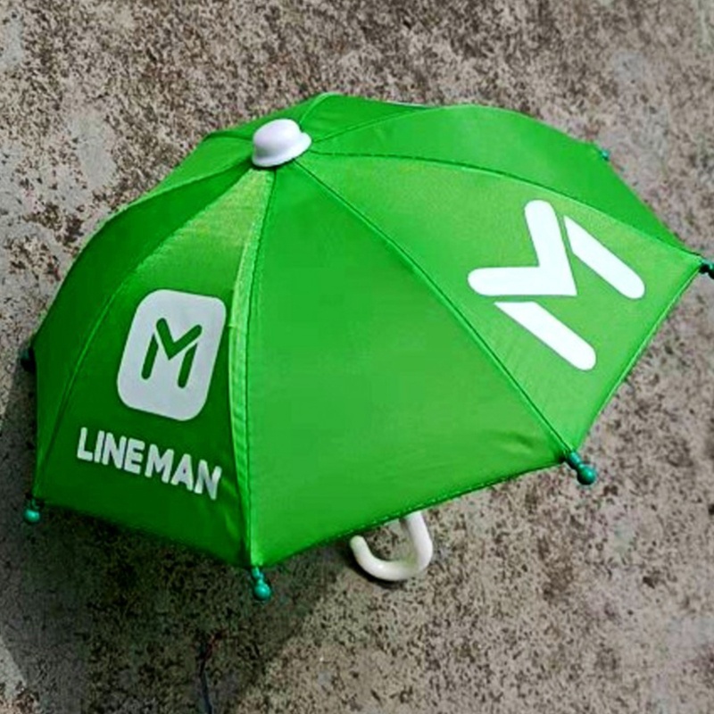 Dù Che Nắng Mini 21cm Chống Thấm Nước Hình Điện Thoại Dễ Thương Trang Trí Xe Máy