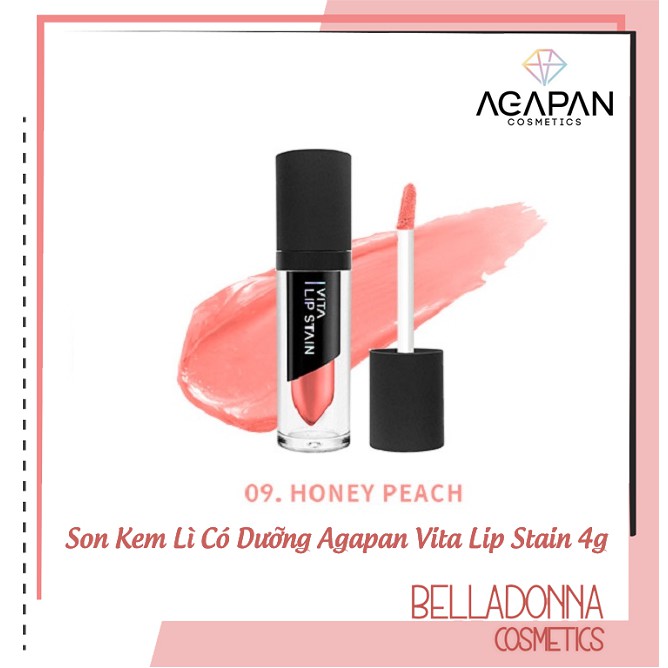 [Sale 50%] Son Kem Lì Có Dưỡng Agapan Vita Lip Stain 4g