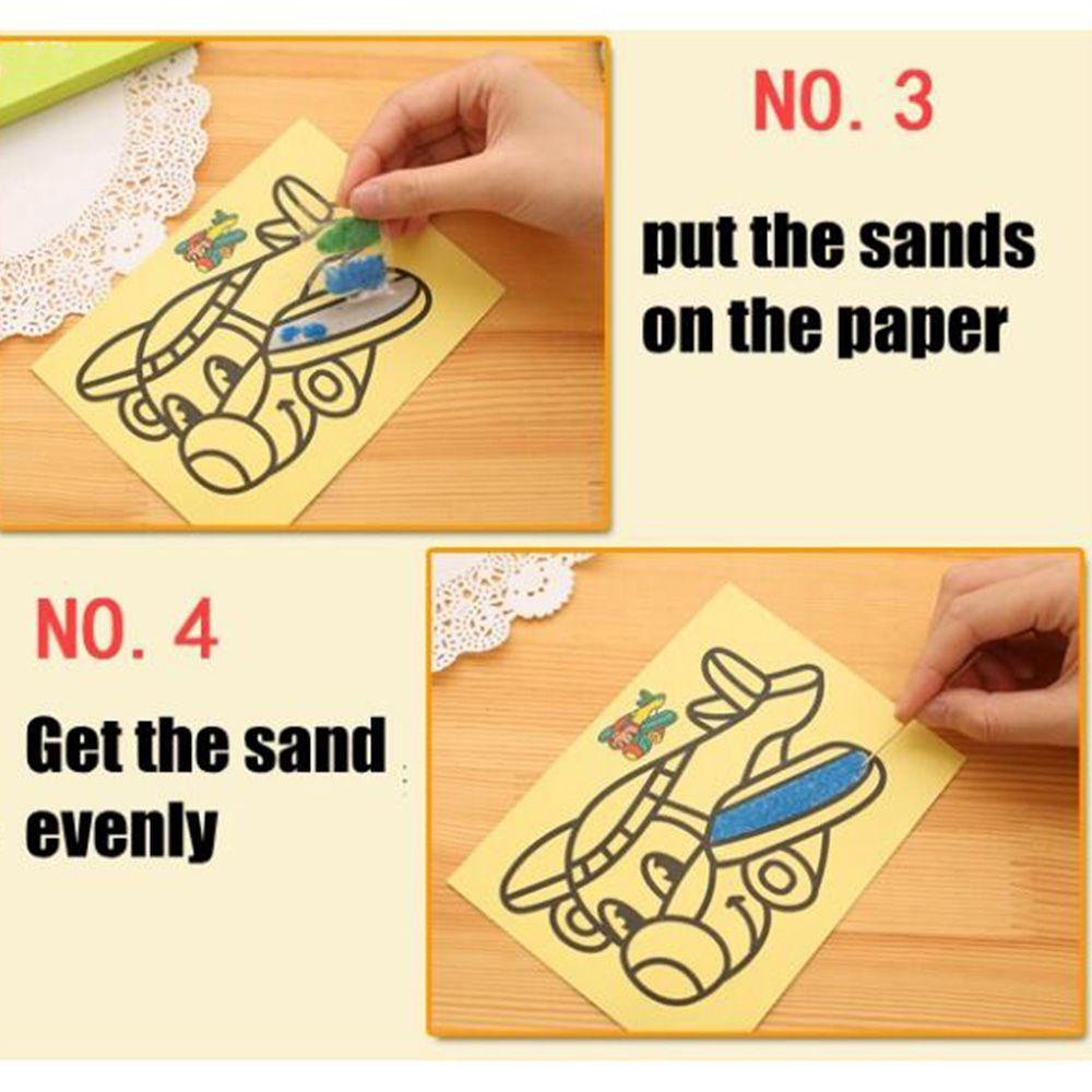 Bộ 5 Giấy Vẽ Tranh Cát Giáo Dục Cho Bé DIY