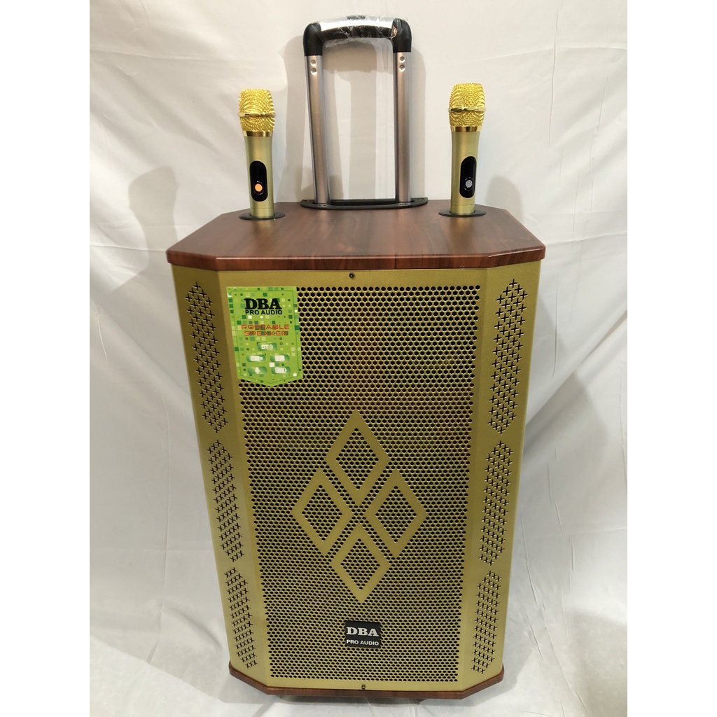 LOA KÉO CAO CẤP DBA 2509 BASS 40 BA ĐƯỜNG TIẾNG ÂM THANH SIÊU CHẤT, KÈM 2 MÍC KIM LOẠI UHF CHỐNG HÚ XỊN