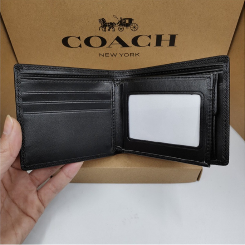 Ví nam COACH / Ví tiền xu F74771 / Ví gấp