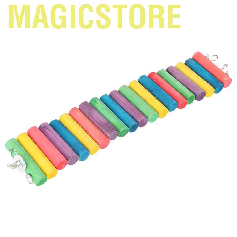 [Ready Stock] Magicstore Thang gỗ đồ chơi nhiều màu cho thú cưng hamster và chim vẹt