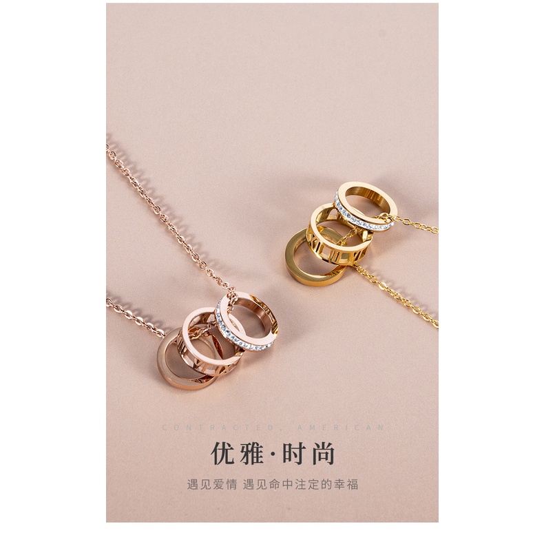 Dây chuyền vòng cổ nữ titan lòng nhẫn X5-205-2 - CAM KẾT KHÔNG GỈ, KHÔNG BAY MÀU - BẢO HÀNH 12 THÁNG