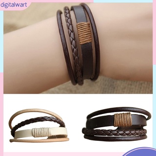 Vòng tay giả da thời trang theo phong cách vintage cho nam/nữ