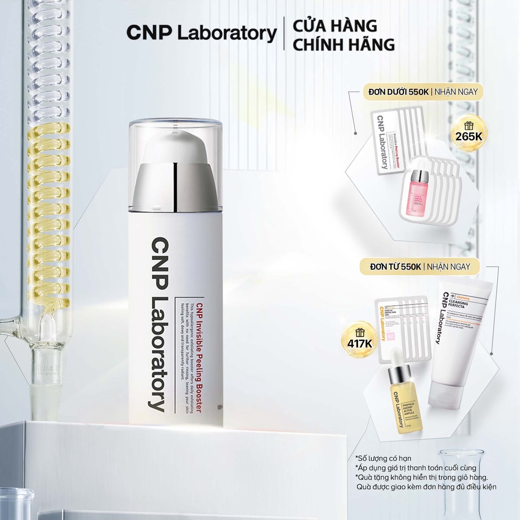 Gel tẩy tế bào chết thế hệ mới với PHA cải thiện da trong 7 ngày CNP Laboratory Invisible Peeling Booster 100ml