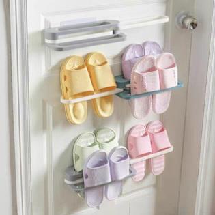 Kệ Để Giày Dép Thông Minh Gấp Gọn Dán Tường Đa Năng Tiện Lợi