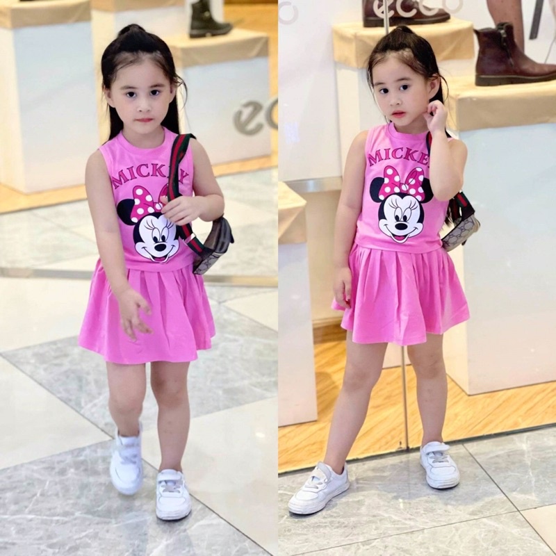 set váy sát nách siêu xinh cho bé 9-21kg
