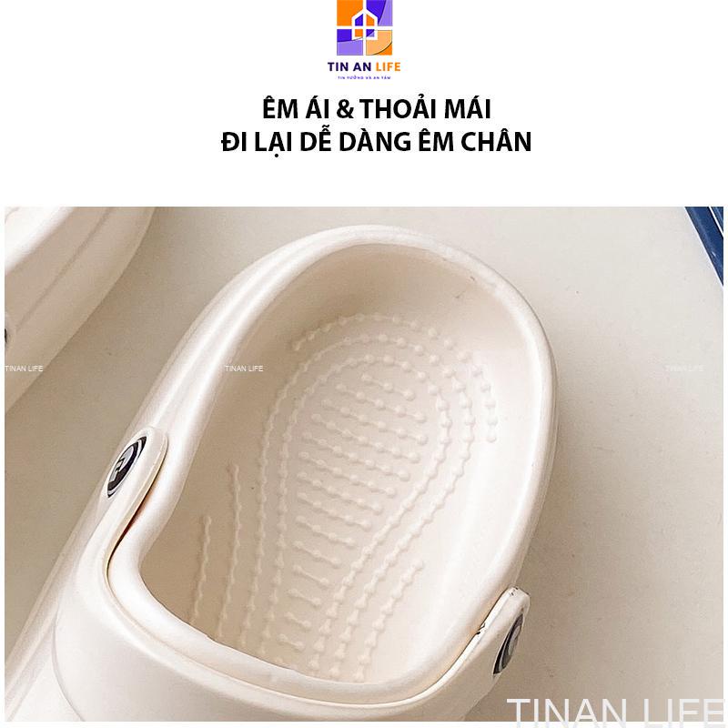Dép Bánh Mì Cross Icon Cafe &amp; Kẹo Mút, Siêu Nhẹ, Chống Trượt, Cao 3cm