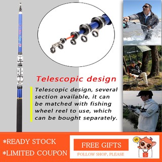 ❀Seller Recommend❀ Cần câu cá Telescopic siêu nhẹ tiện dụng