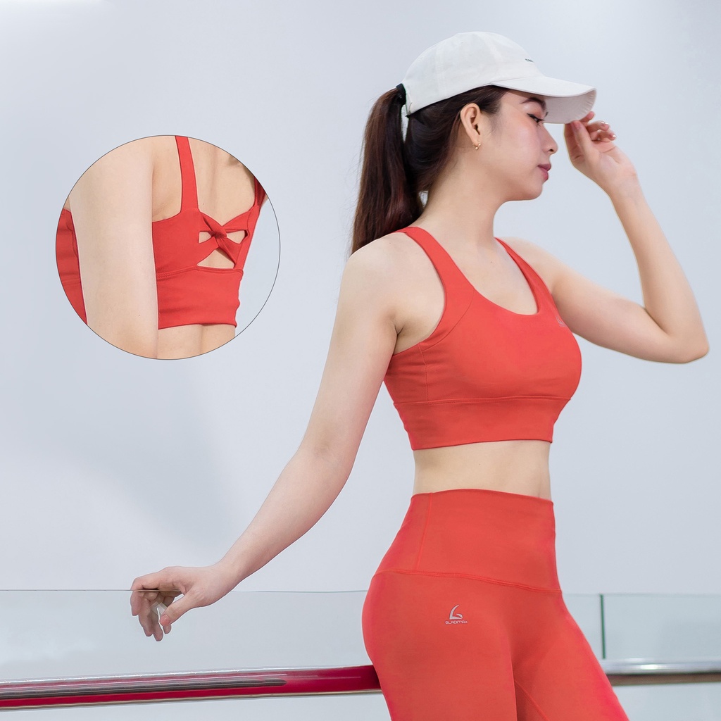 Bra Dây Nơ lưng thể thao Gladimax (GBNL) cách điệu hiện đại cá tính tập yoga, gym, aerobic