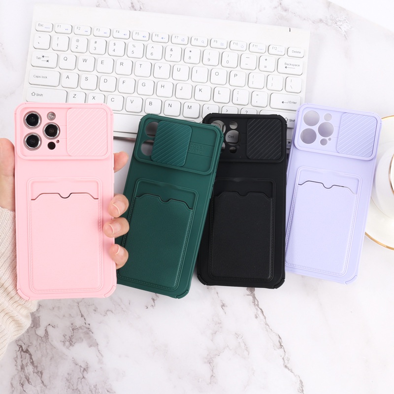 Ốp lưng Iphone đựng thẻ có tấm bảo vệ camera ip7,8,plus/X,XS/XSMAX/11/11/12,pro,max/13.pro.max