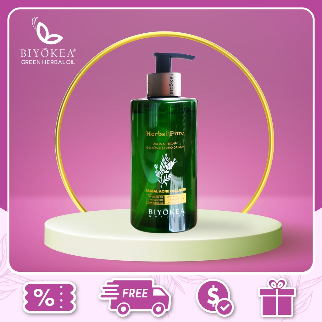 Sữa Rửa Mặt Cho Da Mụn Biyokea 320ml