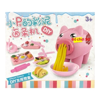 Đồ chơi đất sét - chú heo làm mì sợi