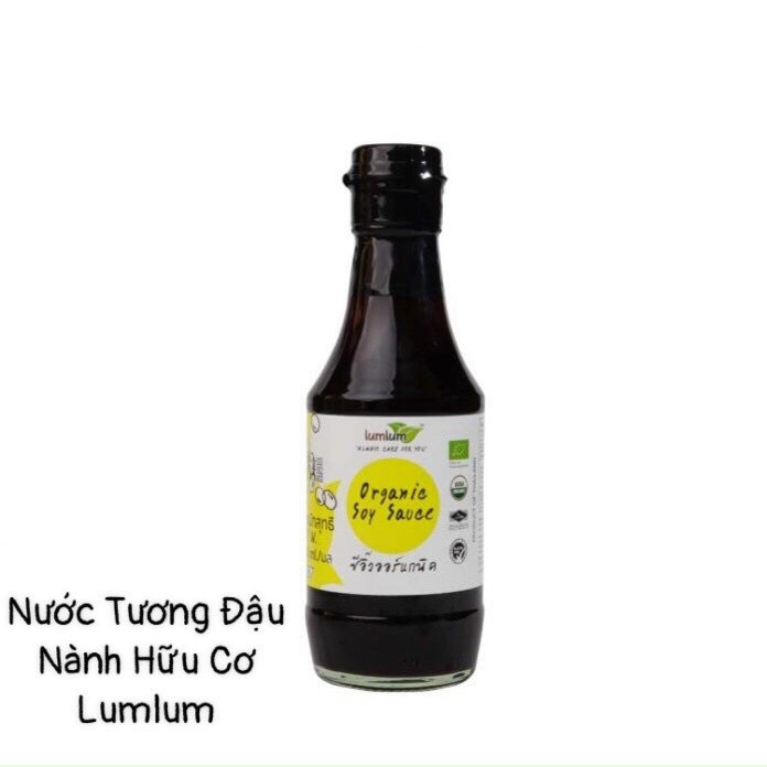 Nước tương đậu nành hữu cơ Lumlum Organic Soy Sauce Thái Lan 200ml