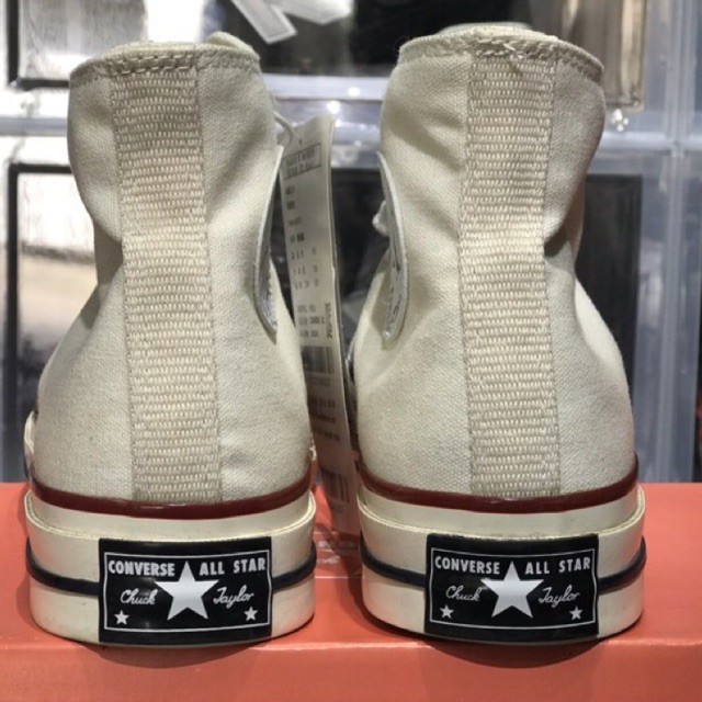 Giày thể thao Cv cao cổ trắng kem Giày sneaker nam nữ màu trắng kem full box | BigBuy360 - bigbuy360.vn