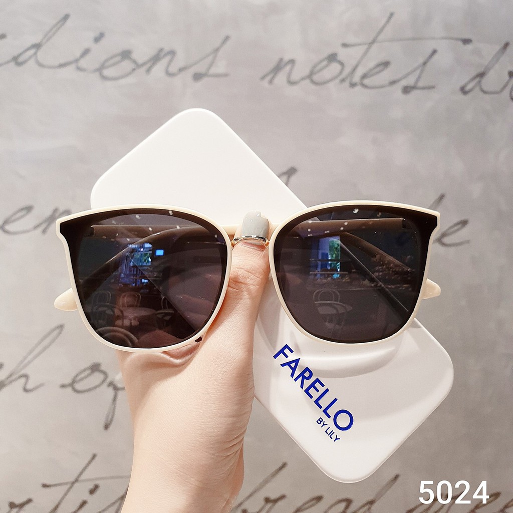 Kính mát nữ Lilyeyewear chống UV400, thiết kế mắt vuông dễ đeo, màu sắc thời trang 5024 | BigBuy360 - bigbuy360.vn
