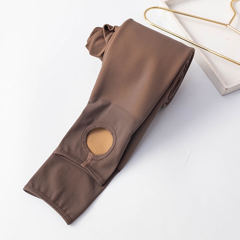 DUNEA Quần Tất Dày Màu Xám Xuyên Thấu Đốt Cháy Mỡ Thừa Quyến Rũ Cho Nữ