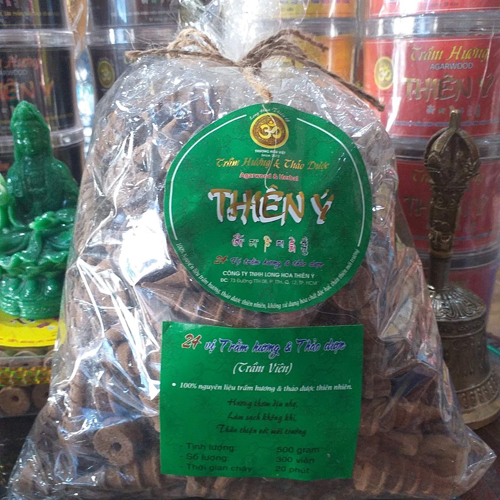 Nhang Trầm Hương Thiên Ý Đỏ, Vàng, Xanh Lá, Xanh Dương - Nụ trầm hương thượng hạng cao cấp làm 100% từ trầm.