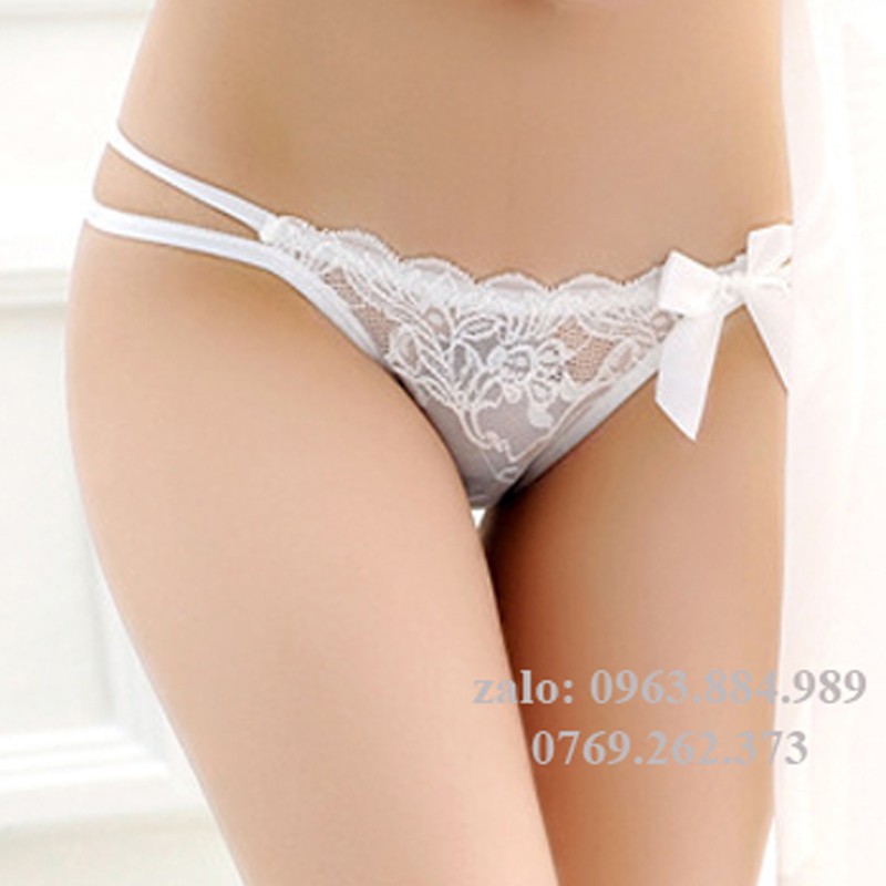 Combo 3 quần lót nữ QN.25 ren phối nơ đính cạnh đẹp - Giao hàng không để tên sản phẩm