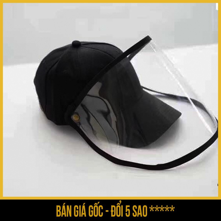 Mũ nón LƯỠI TRAI màu đen chống dịch chống bụi cho người lớn
