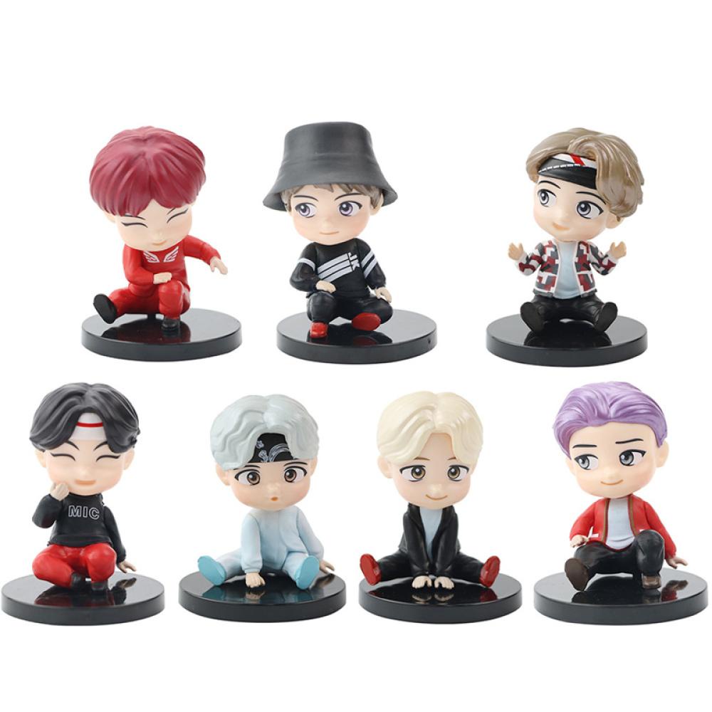 Bộ 7 Mô Hình Nhân Vật BT21 Mini Dễ Thương R5U6
