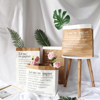 Túi giấy kraft trang trí chụp ảnh lookbook
