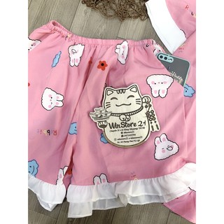 (BigSize) Đồ Bộ Pijama BigSize Lụa Hàn Đùi mặc nhà (60kg->75kg)